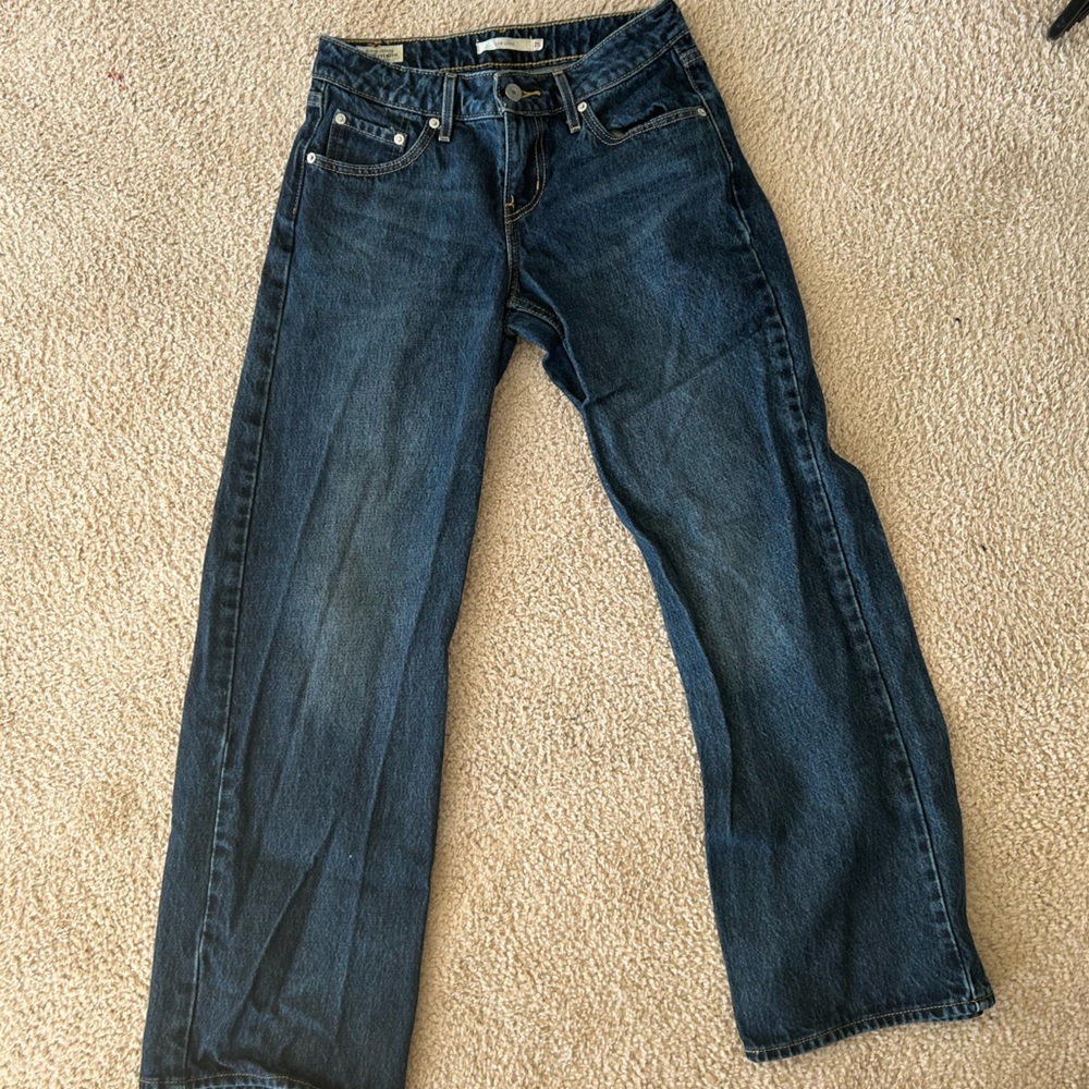 Levi's Women's Straight Leg Jeans - Dark Blue